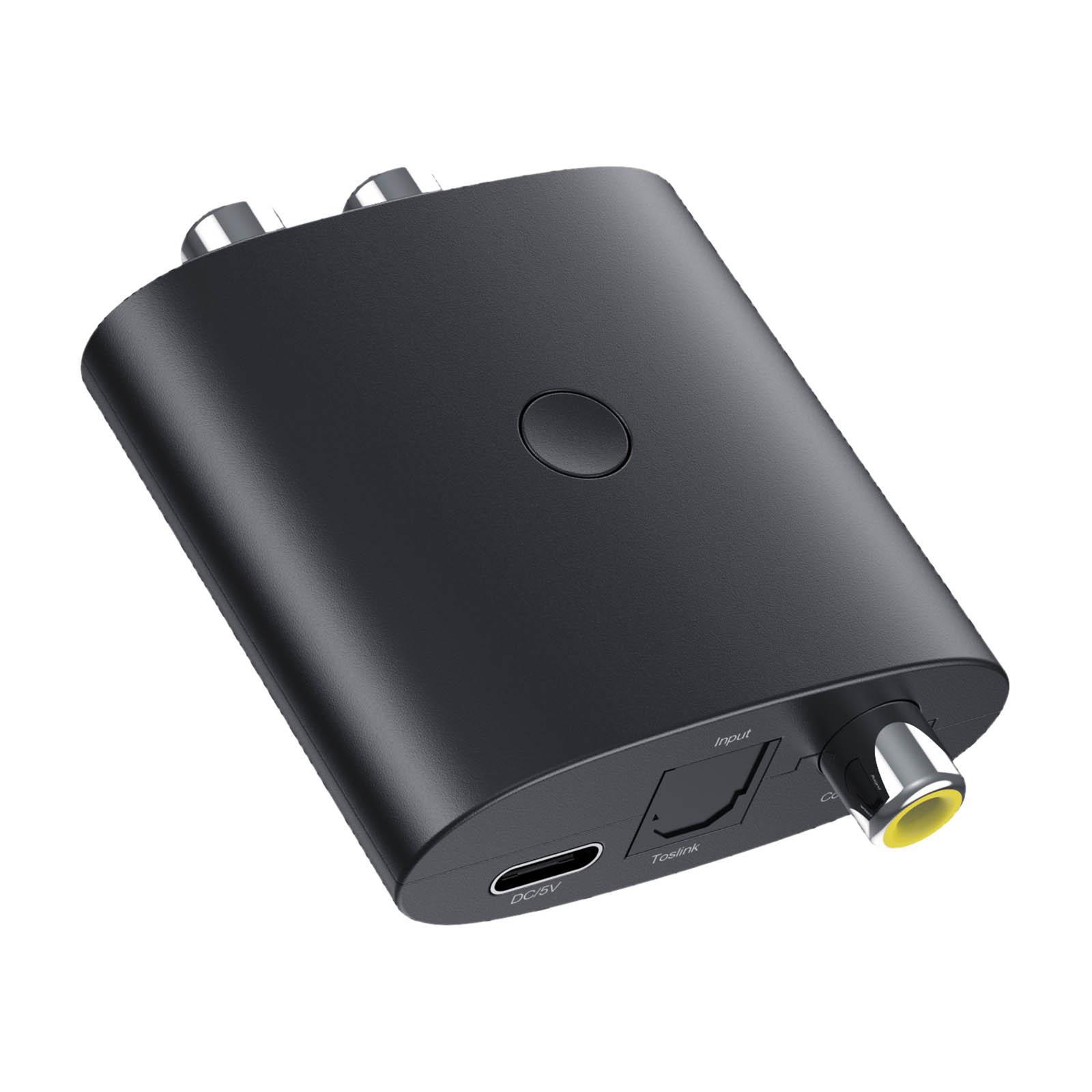 Bluetooth 5.1 Receiver Digital to Analog Audio Adapter Light Weight