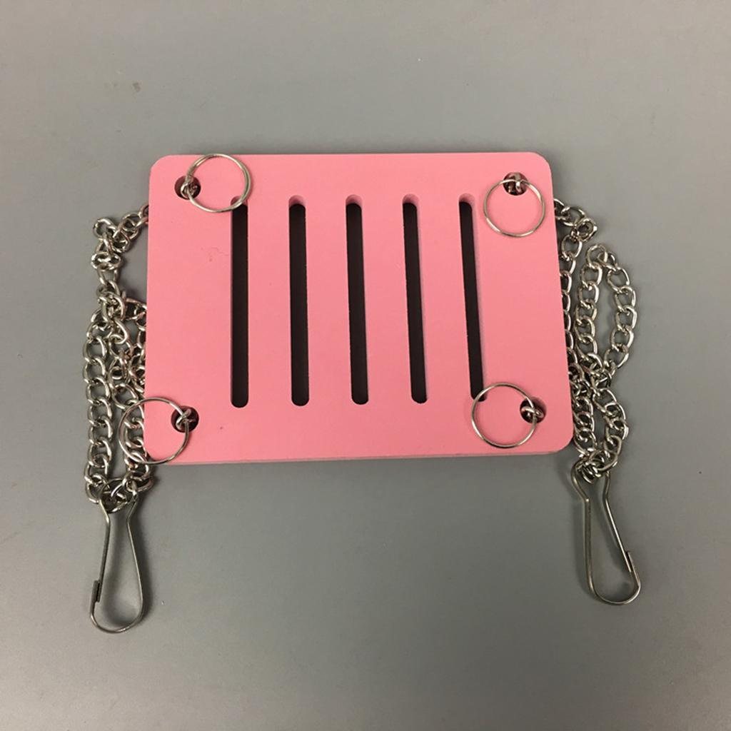 Pet Wood Molar Toy - Chain Swing Hamster Squirrel Wood Hanging Cage