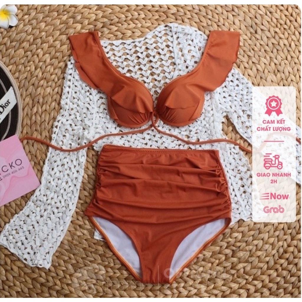 Bikini # Đồ bơi # Đồ đi biển hai mảnh cánh tiên cạp cao HM-034