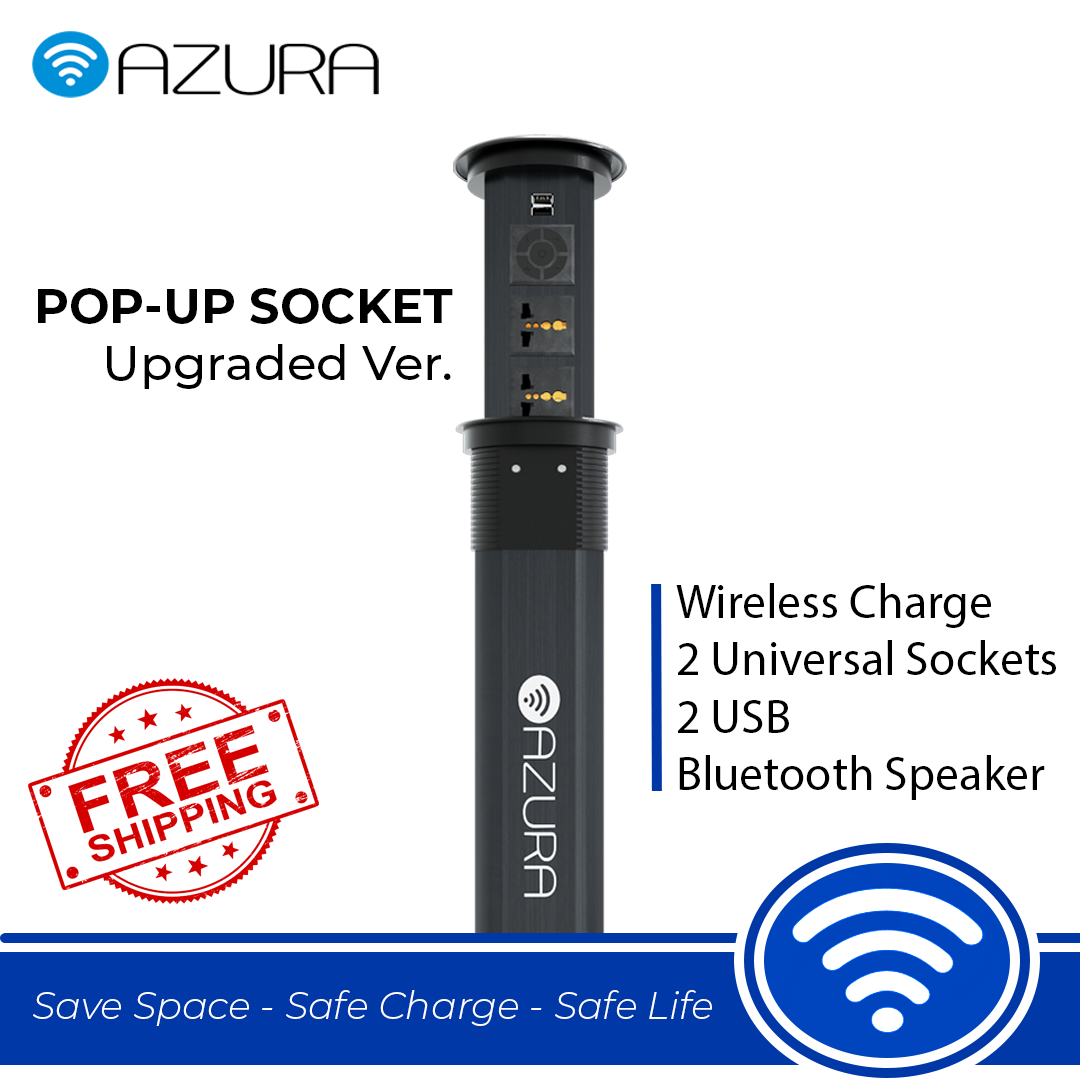 Ổ Cắm Điện Đa Năng Âm Bàn AZURA Upgraded Ver. - Có loa Bluetooth