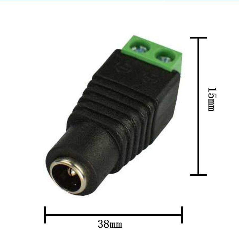 Set 10 đầu nối dây đèn DC 12V 5.5mm X 2.1mm