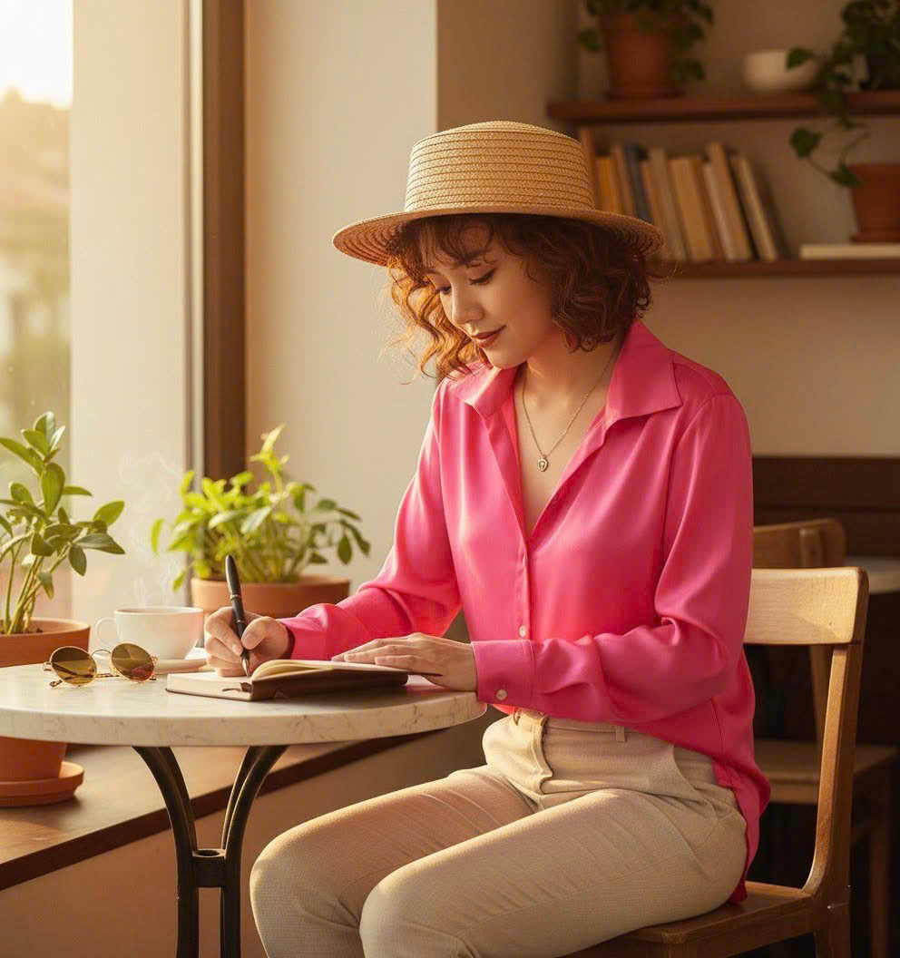 Áo Sơ Mi Tay Dài Dáng Rộng Oversize thời trang thiết kế Hity Top240