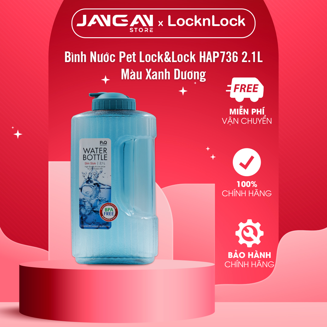 Bình Nước Lock&Lock HAP736 P-00052B- 2.1L (Màu Xanh Dương)