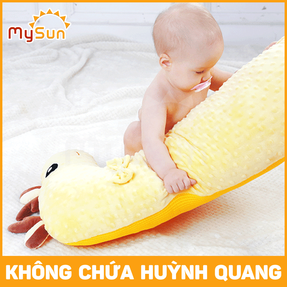 Gối ôm cho trẻ em bé sơ sinh dưới 1 2 3 4 5 6 tháng tuổi chống đầy hơi đa năng MySun