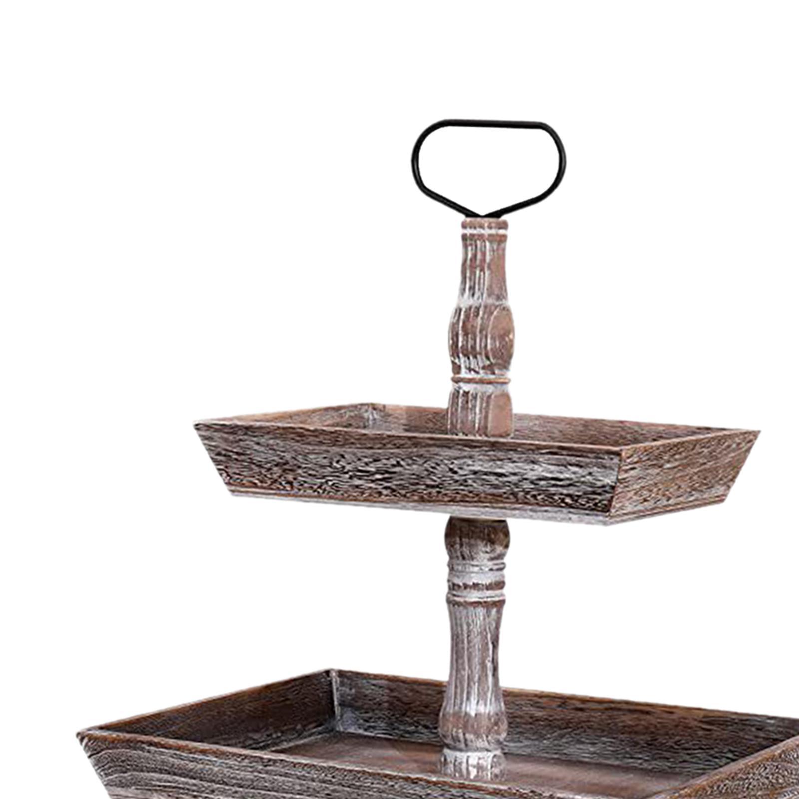 Serving Tray Pastry Food Serving Stand Cake 3 Leyer for Birthday