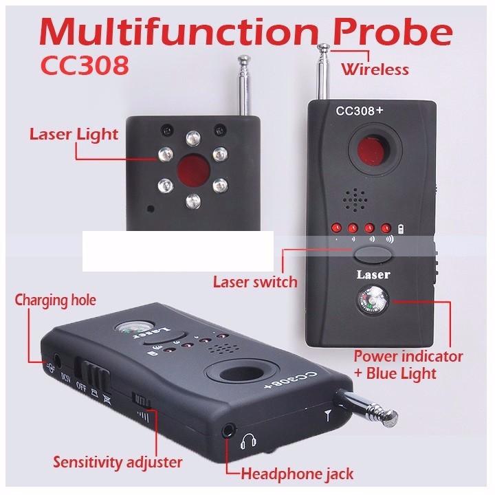 Máy phát hiện nghe lén quay lén CC308+