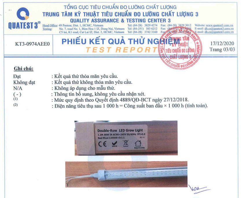 Đèn vượt đông cho cây hoa lan trong nhà (1 bộ) Đèn Led Dài 1.2M ánh sáng màu tím hồng giúp cây quang hợp tốt hơn