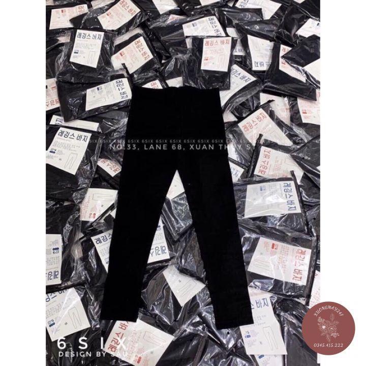 Quần Legging Nữ Quần Legging Cạp Cao Chất Cotton Co Giãn 4 Chiều