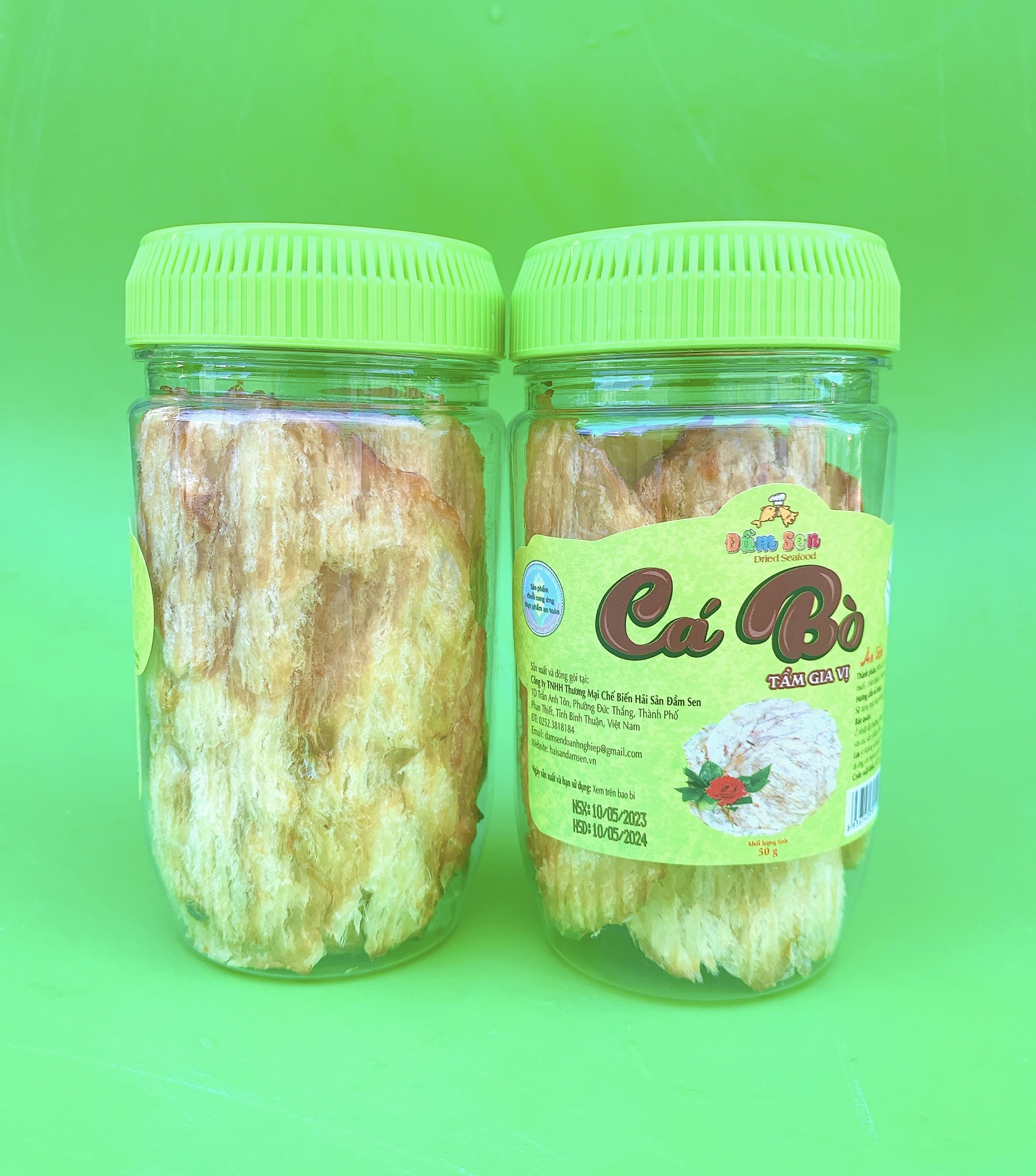 Đặc Sản Bình Thuận - Cá Bò Tẩm Gia Vị Nướng Cán Đầm Sen - 50G - Ocop 4 Sao