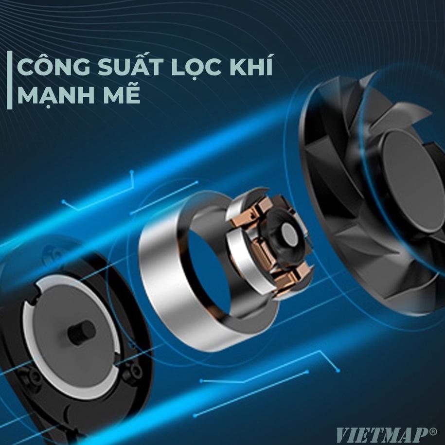 Vietmap AP1 Máy lọc Không khí ô tô - Khử mùi iON -Diệt khuẩn- Lọc bụi PM2.5 - Tận hưởng cuộc sống xanh - Hàng Chính Hãng
