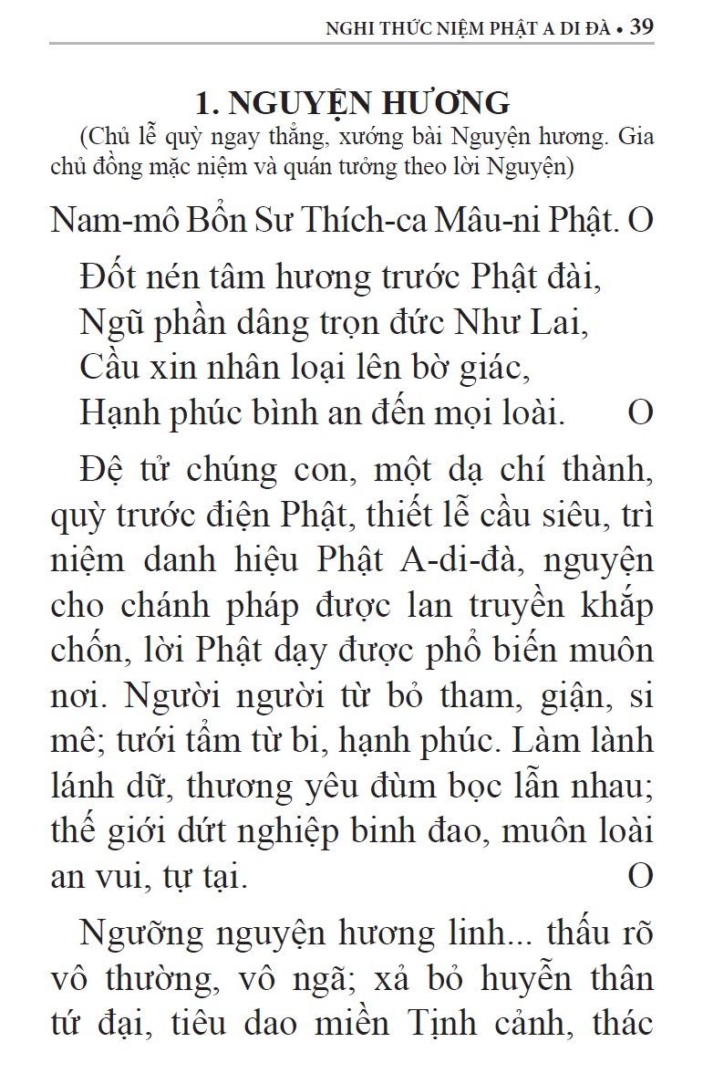 Nghi thức trì Chú Đại Bi, Chú Dược Sư &amp; Niệm Phật A Di Đà