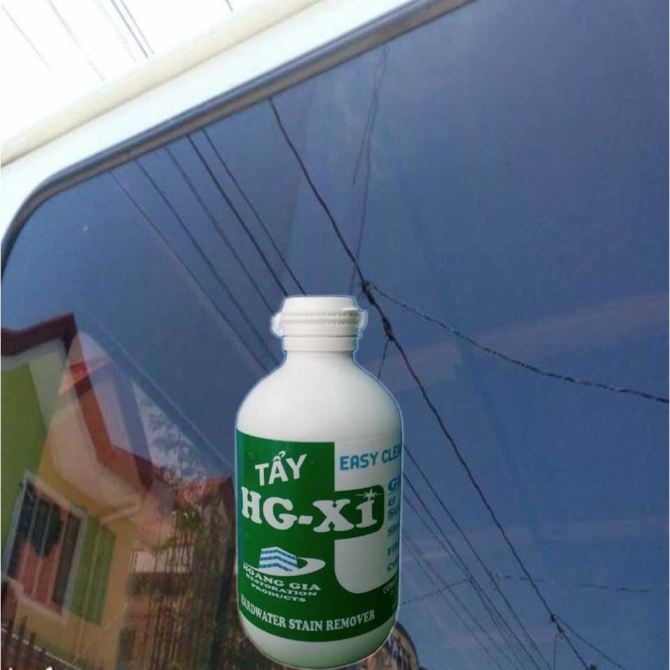 Tẩy ố mốc kính loang màu, bẩy màu trên kính HG X1 HARDWATER STAIN REMOVER for Car 250 ML