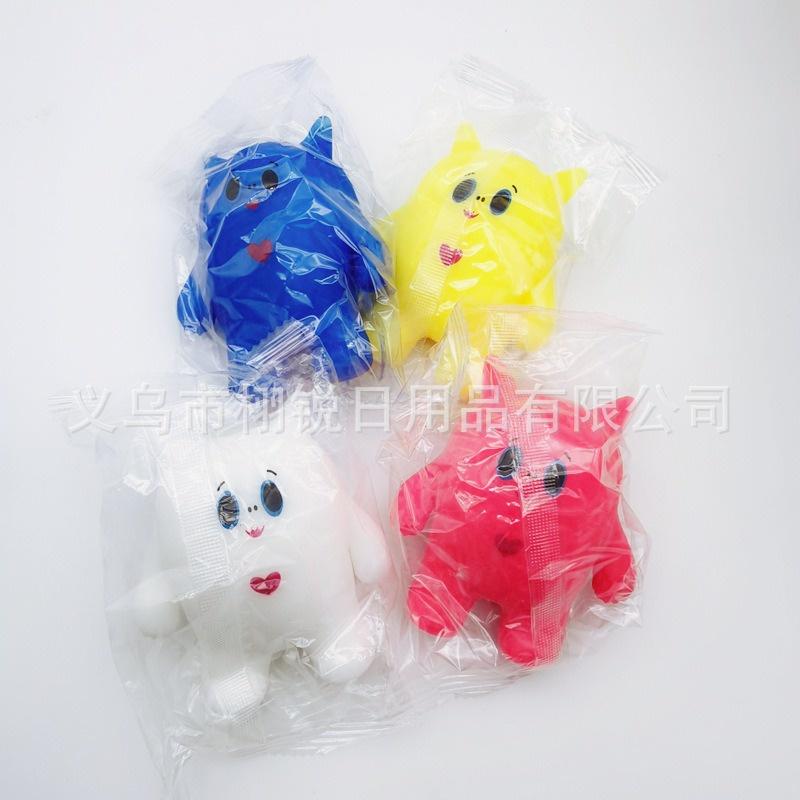 Squishy Mochi hình NGƯỜI GẤU TRÁI TIM mềm mịn dễ thương chân thực giảm stress co dãn đàn hồi ngộ nghĩnh bóp giải trí