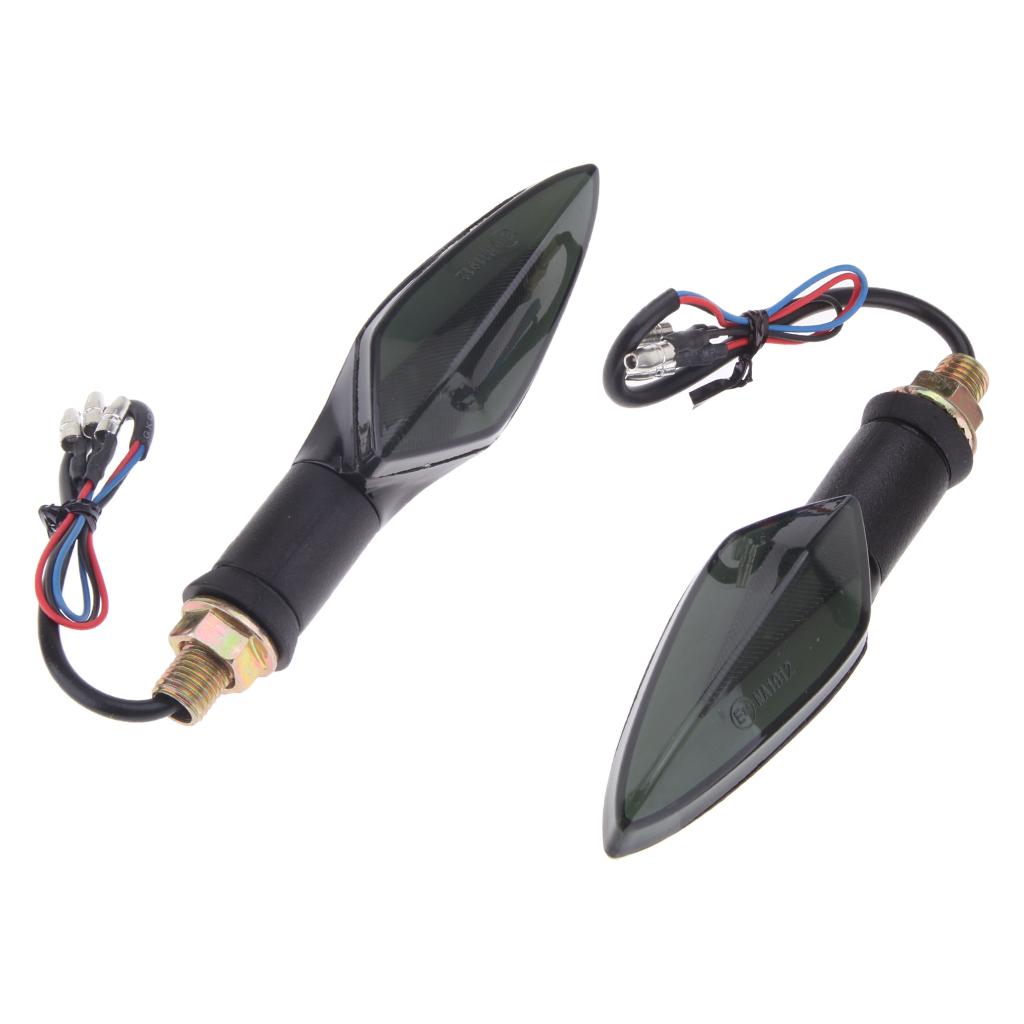 2x2x Universal Motorcycle Amber LED Turn Signal Indicator Blinker Light Lamp