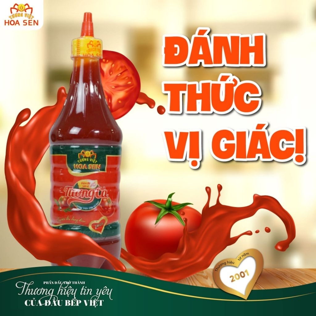 THÙNG 12 Chai Tương Cà 700gr – Tương Việt Hoa Sen