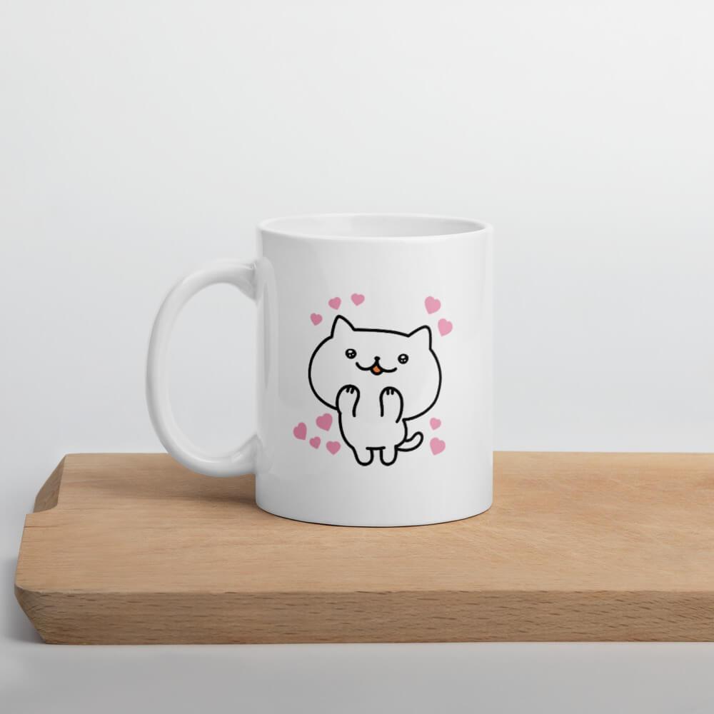 Cốc sứ hình mèo Chuppy dễ thương 2