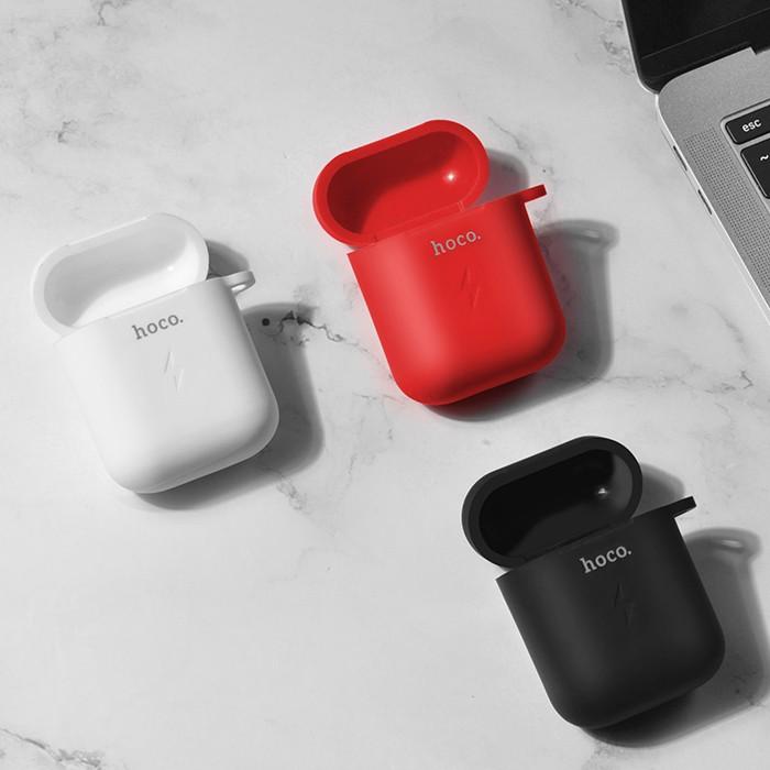 Case silicon tích hợp sạc không dây Hoco CW22 dành cho tai nghe Airpods 1 (3 màu tùy chọn)