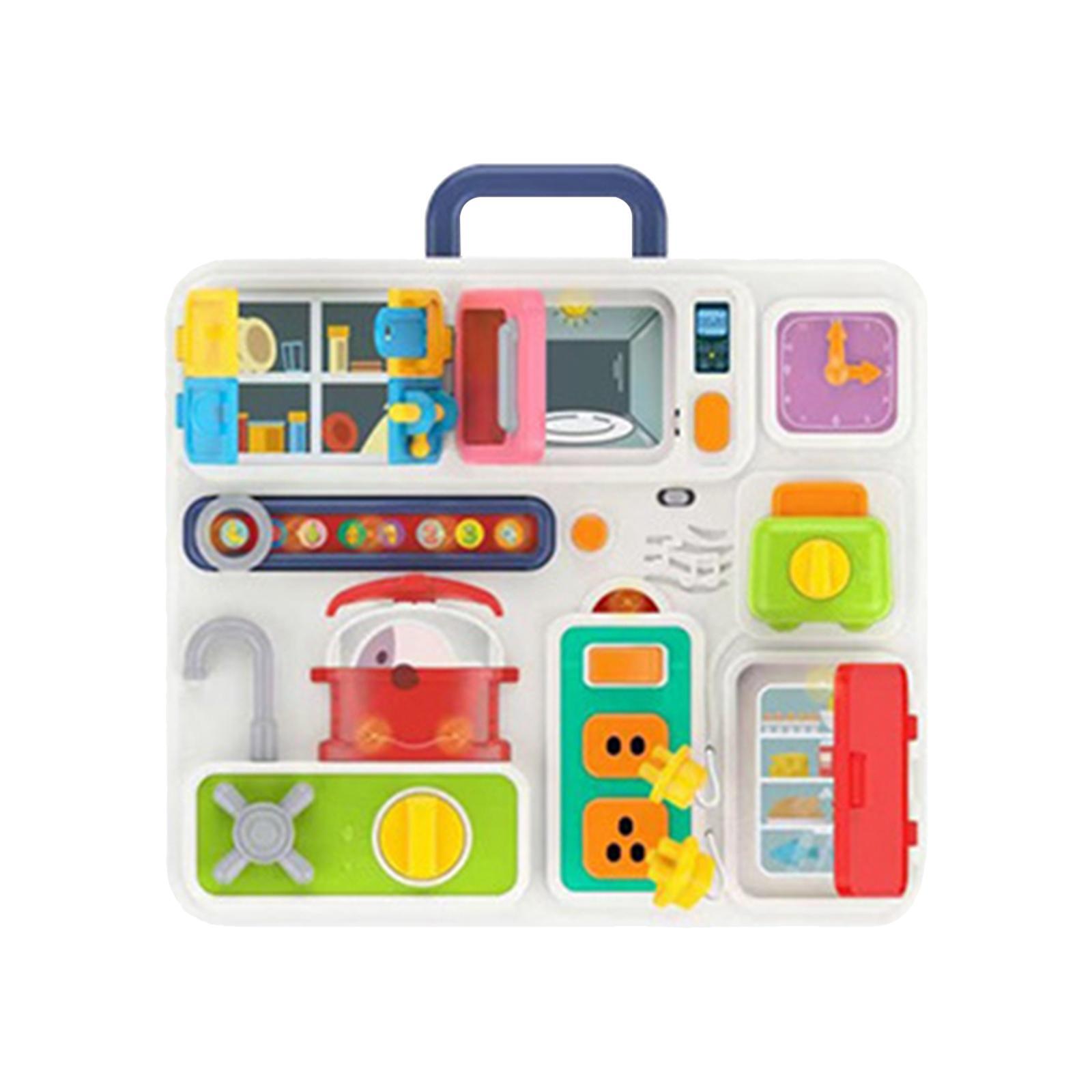 Busy Board Simulation Kitchen Pretend Cooking Toys for Preschool Toddler