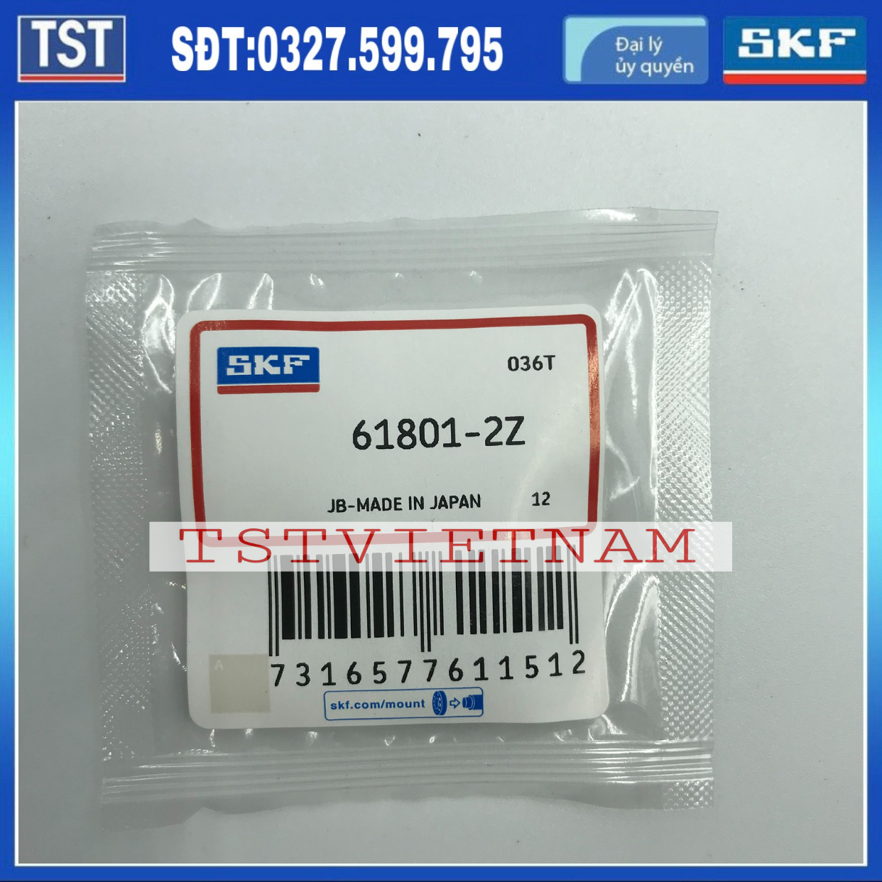 Vòng bi bạc đạn SKF 61801-2Z