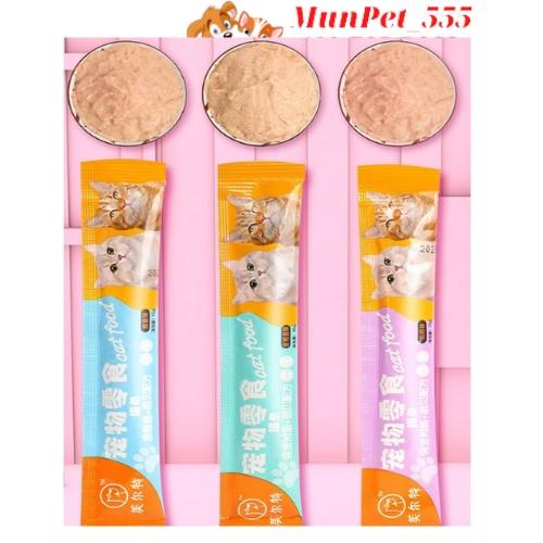 Súp thưởng CAT FOOD cho mèo 3 vị cá ngừ , cá tuyết và gà