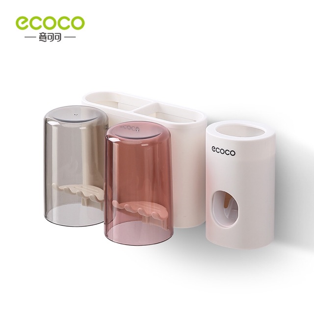 Kệ treo bàn chải đánh răng kèm 2 cốc trong Ecoco E1924