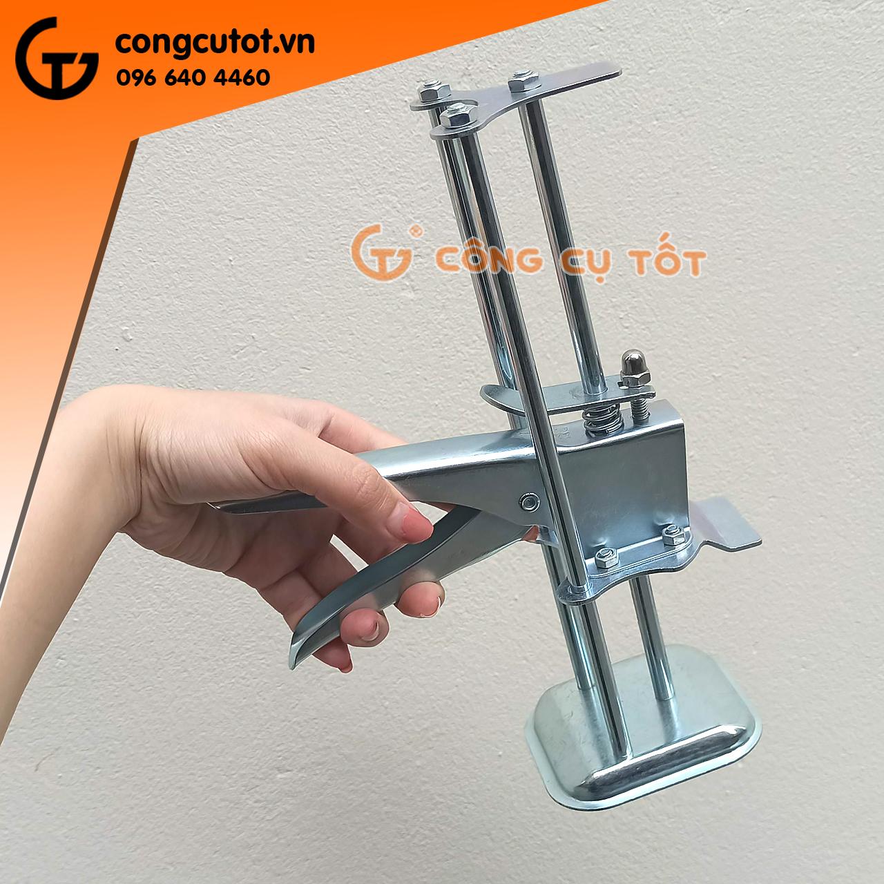 Con đội lấy cốt gạch - kích kê gạch ốp tường 3 trụ Việt Nam thép dày -200mm