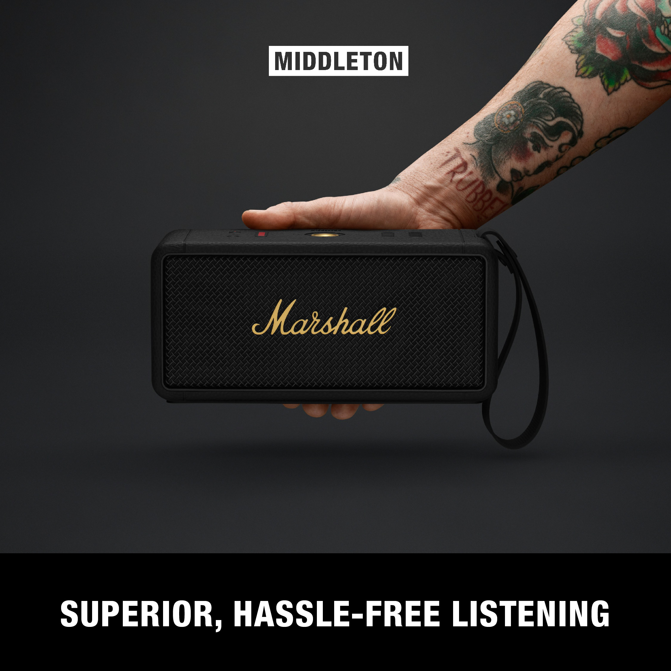 Loa Bluetooth Marshall Middleton Portable - Hàng Chính Hãng (Cream)