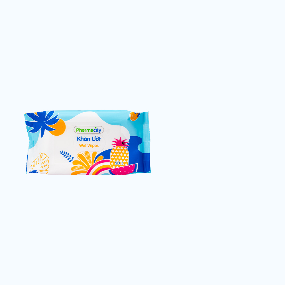 Khăn ướt Pharmacity Tropical Summer (20 miếng)