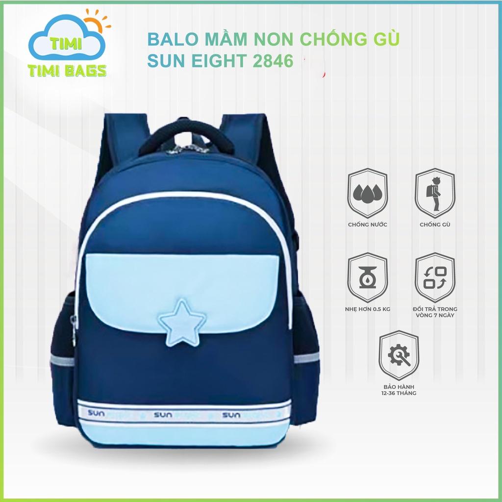 Balo Tiểu Học Chống Gù Thiết Kế Thông Minh Bé Trai - Bé Gái SUN EIGHT 2846