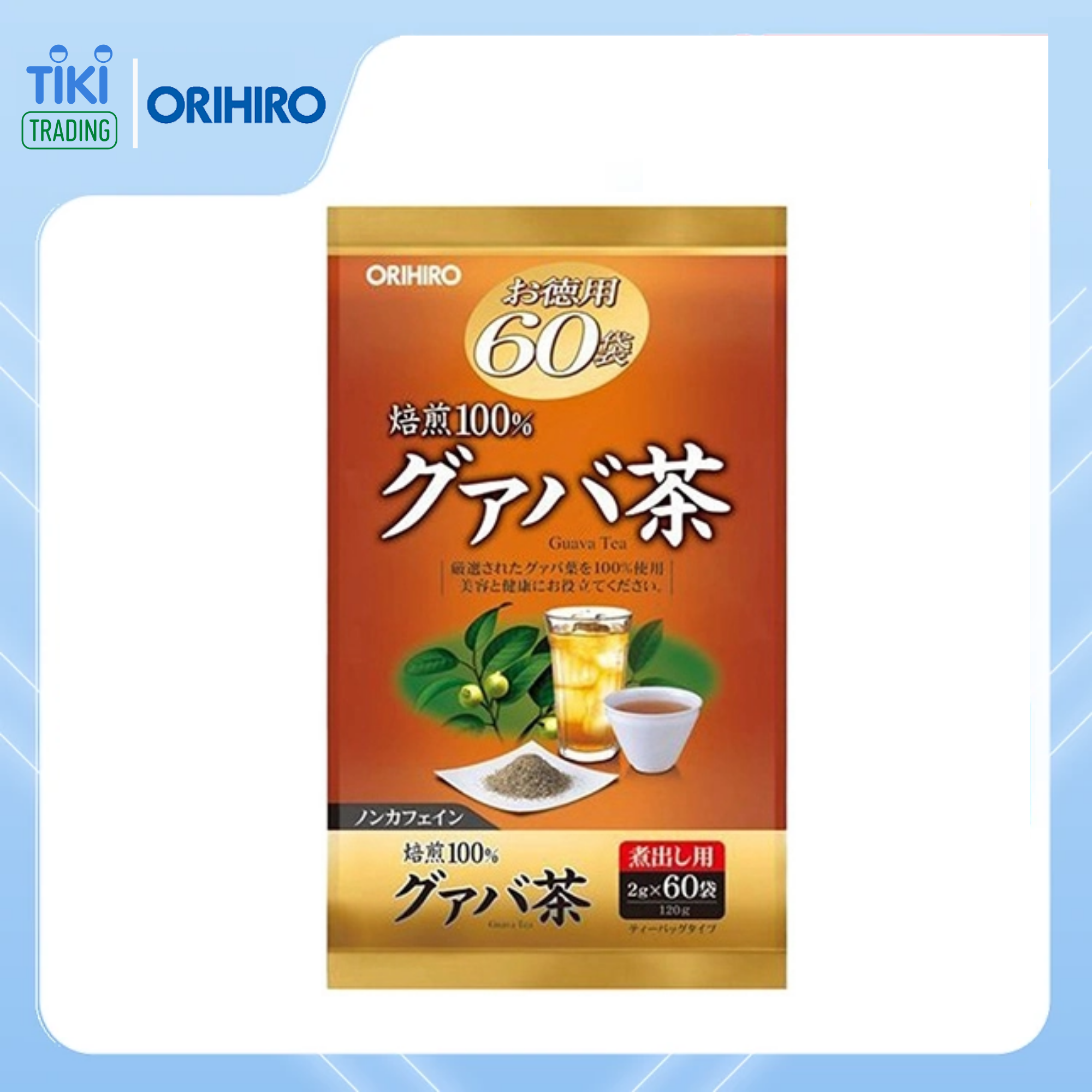  Trà ổi giảm cân Orihiro Nhật Bản (60 gói) tặng gói trà sữa hoặc cafe ngẫu nhiên