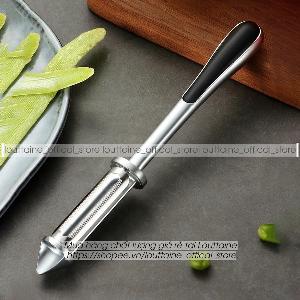 Nạo rau củ quả Inox cao cấp đa năng 4 in 1 Nạo vỏ và bào sợi rau củ quả tiện lợi