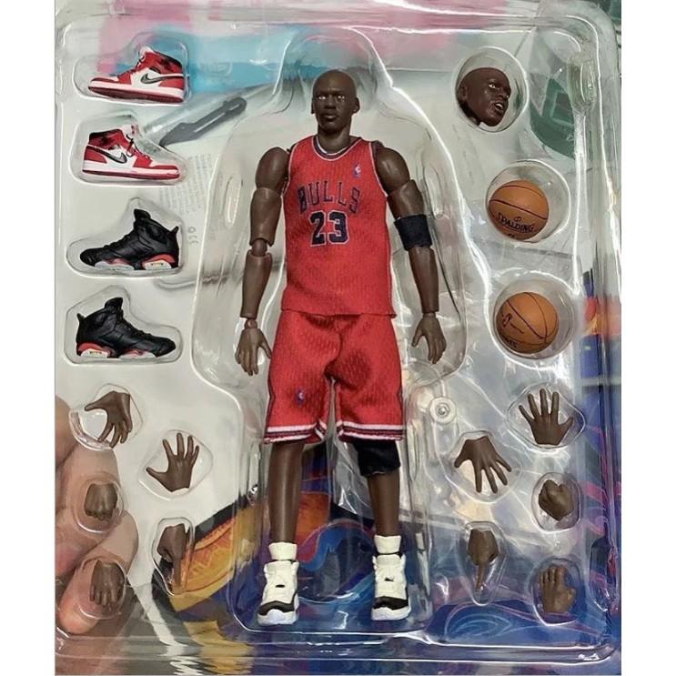 Mô Hình Figure Ngôi sao bóng rổ NBA quần áo thực số 23 có khớp 16cm