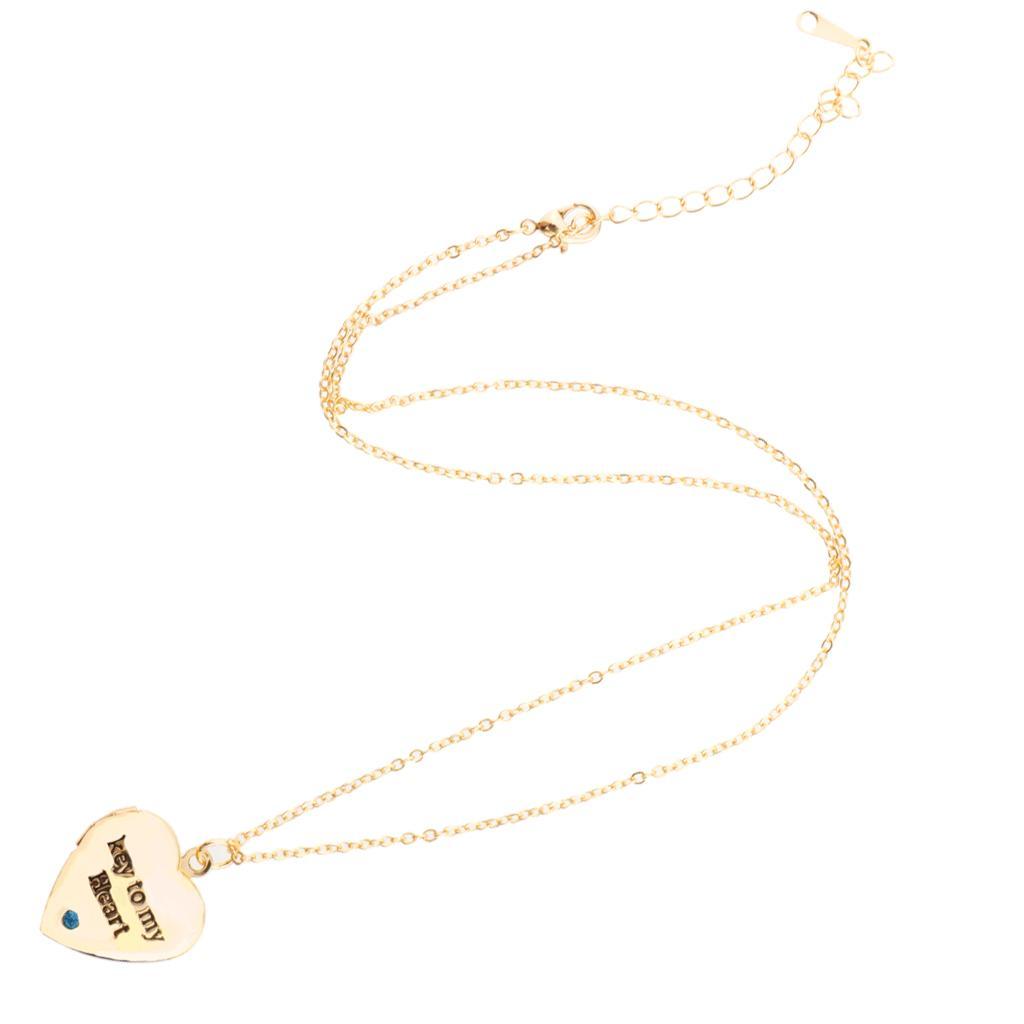 Love Heart Shape Crystal Necklace Necklace Jewelry