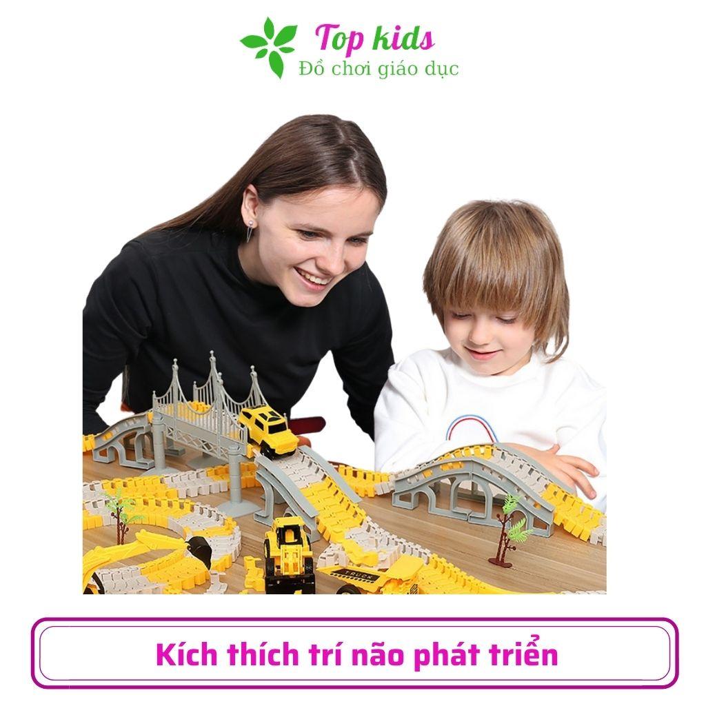 Lắp ráp mô hình xe ô tô đồ chơi trẻ em trò chơi thông minh trí tuệ cho trẻ từ 2 3 4 5 6 tuổi TOPKIDS