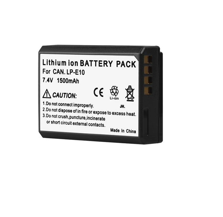 ROGTZ Pin Dành Cho Máy Ảnh Canon Li-ion 7.4V 1500mAh LP-E10 - Hàng Nhập Khẩu