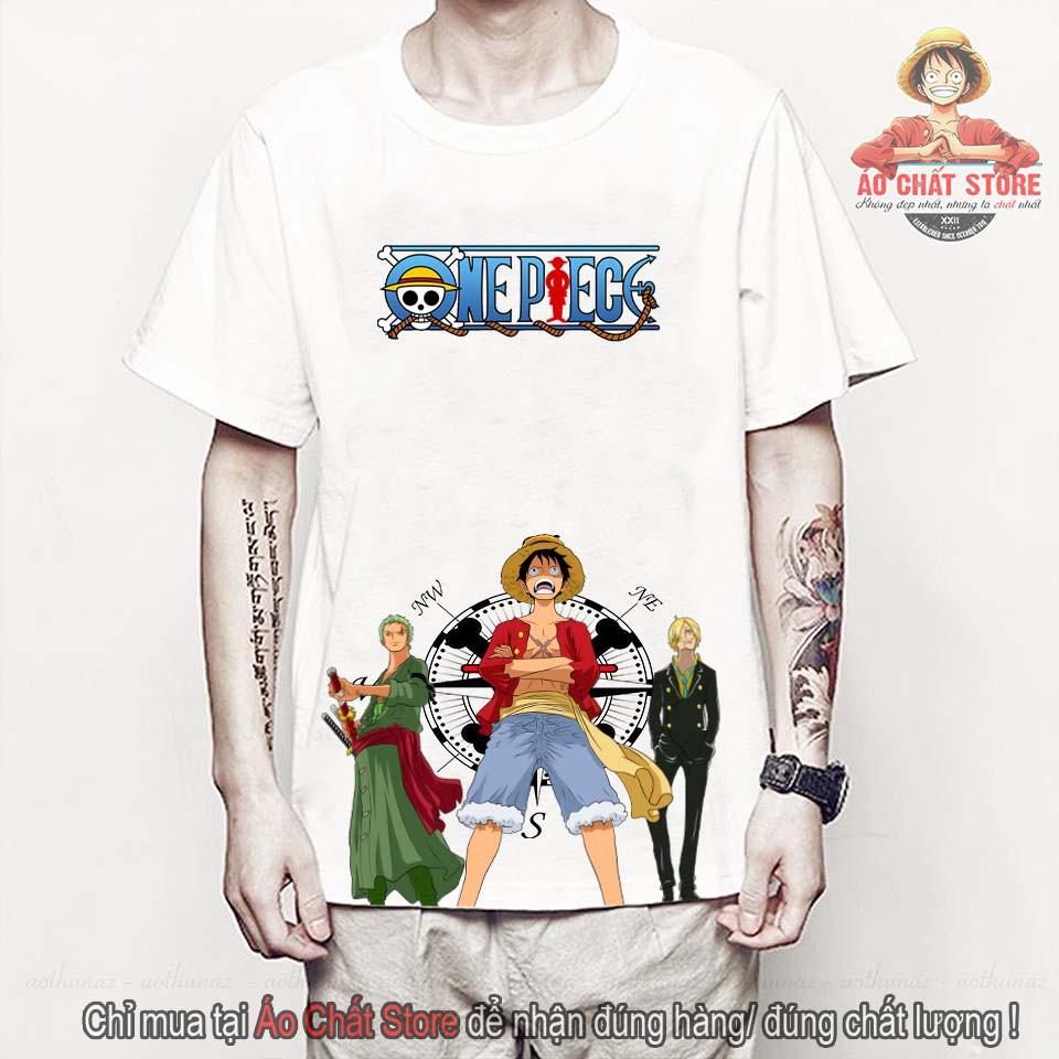 Áo thun One Piece Luffy Zoro Sanji đẹp - Áo Luffy Zoro Sanji Đảo Hải Tặc mẫu mới OP174