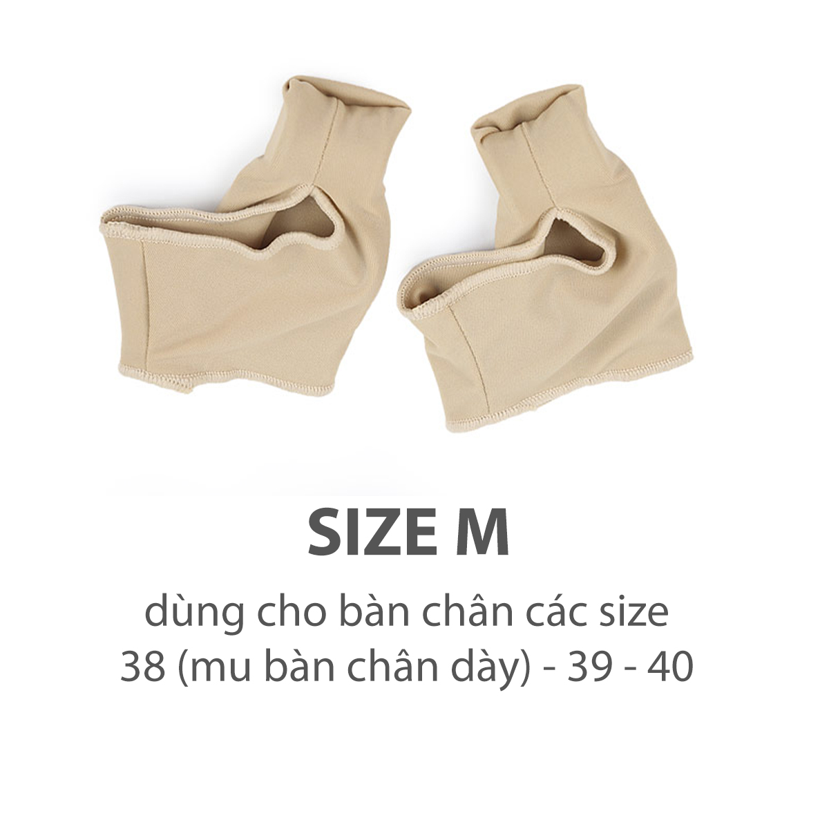 Vớ cotton pha vật liệu đàn hồi SEBS bảo vệ và chỉnh hình tách ngón chân cái bị vẹo Hallux Valgus - Buybox - BBPK278