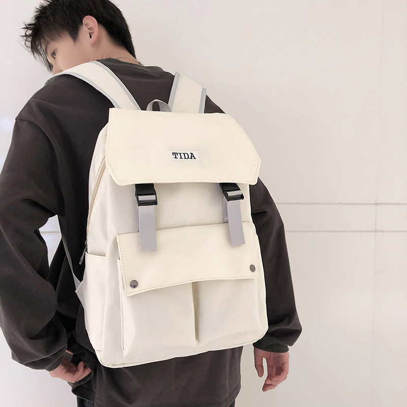 Balo ulzzang unisex Hàn Quốc, Balo đi học nam nữ thời trang kiểu dáng basic