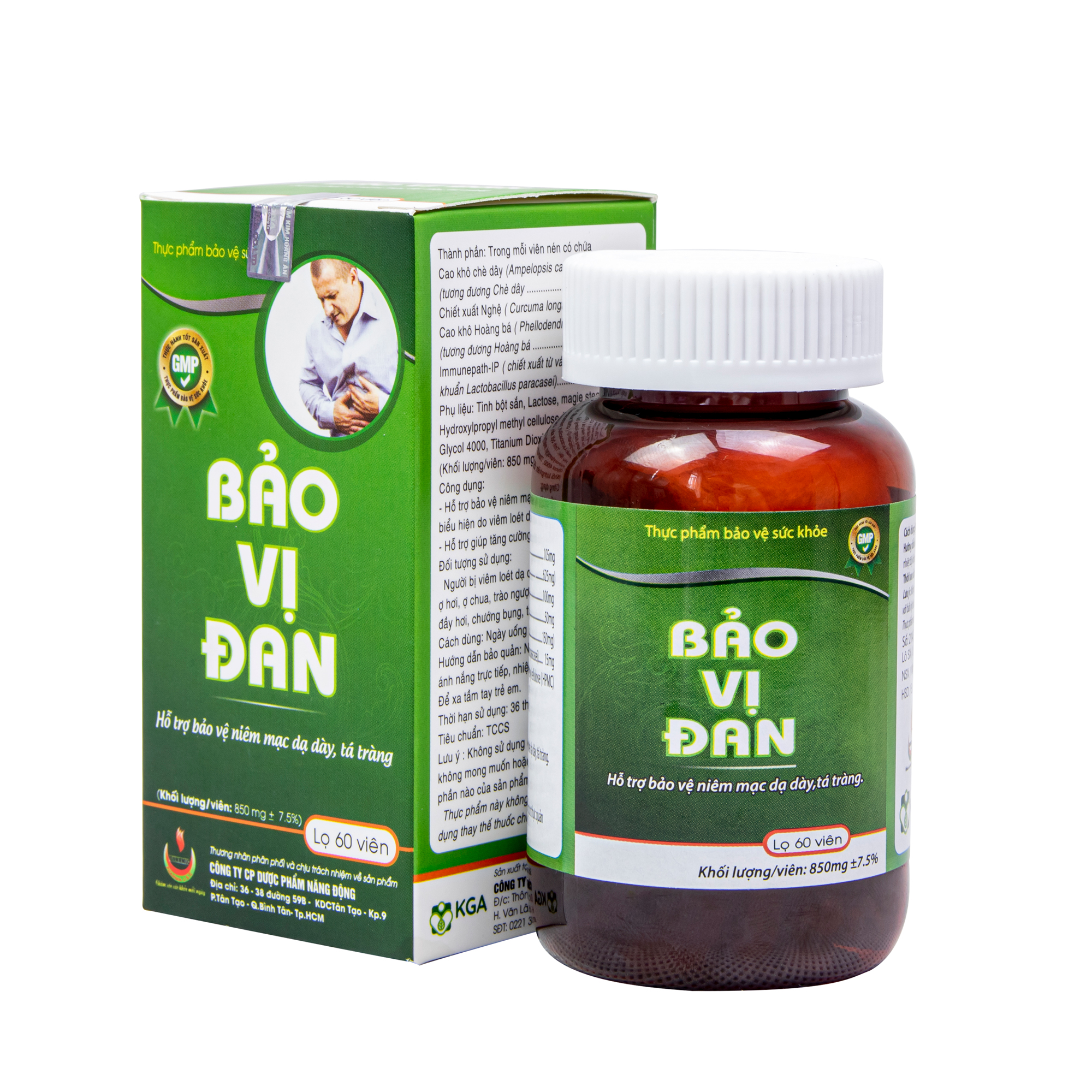 Bảo Vị Đan - Năng Động - Giảm Ợ Hơi, Ợ Chua, Ức chế vi khuẩn HP