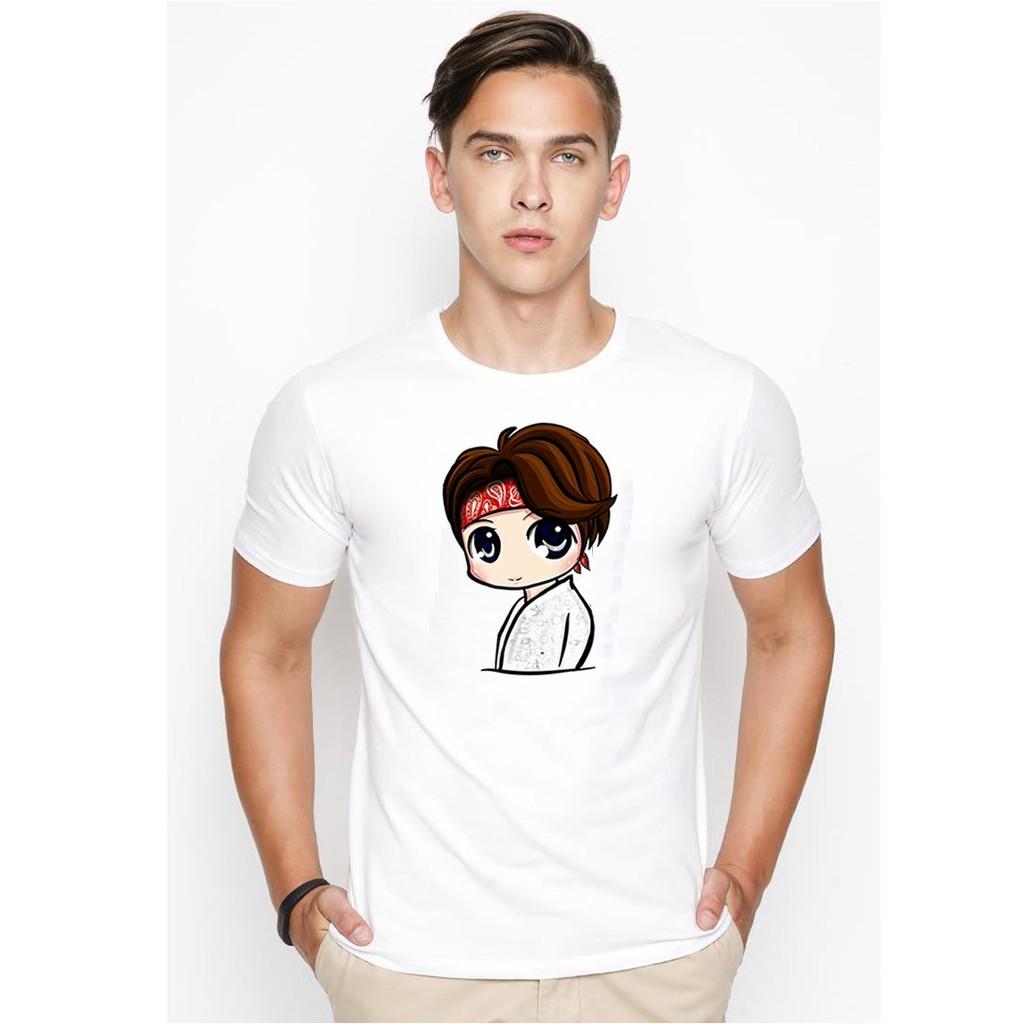 Áo thun nam in hình chibi thần thượng Hàn Quốc vải dày mịn TEE19S147