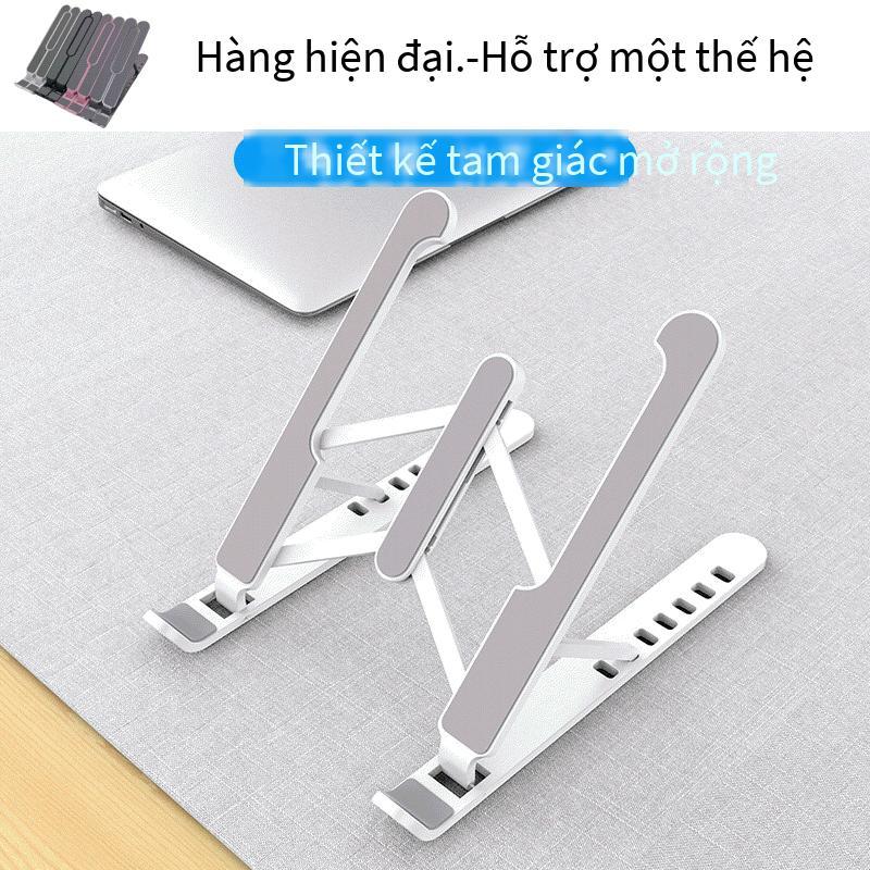 Khung máy tính xách tay bằng hợp kim nhôm quảng cáo khung nâng máy tính để bàn có thể gập lại khung điều chỉnh 7 tốc độ Đế làm mát máy tính bảng