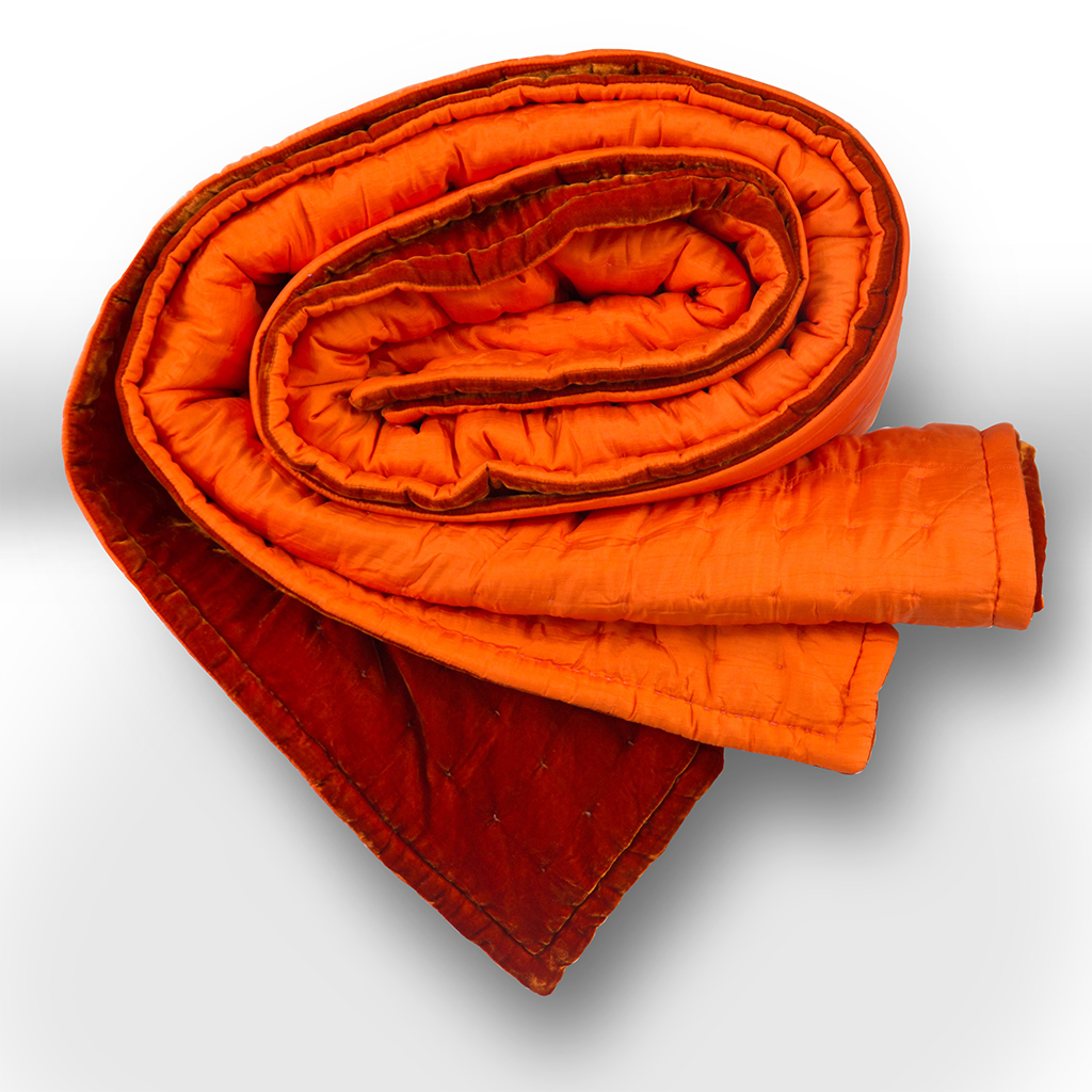 Chăn Nhung Cam Khâu Sa Hạt , Chăn Nhung Lụa Chần Bông Điều Hòa Cao Cấp Dùng Bốn Mùa I Silk Velvet Blanket.