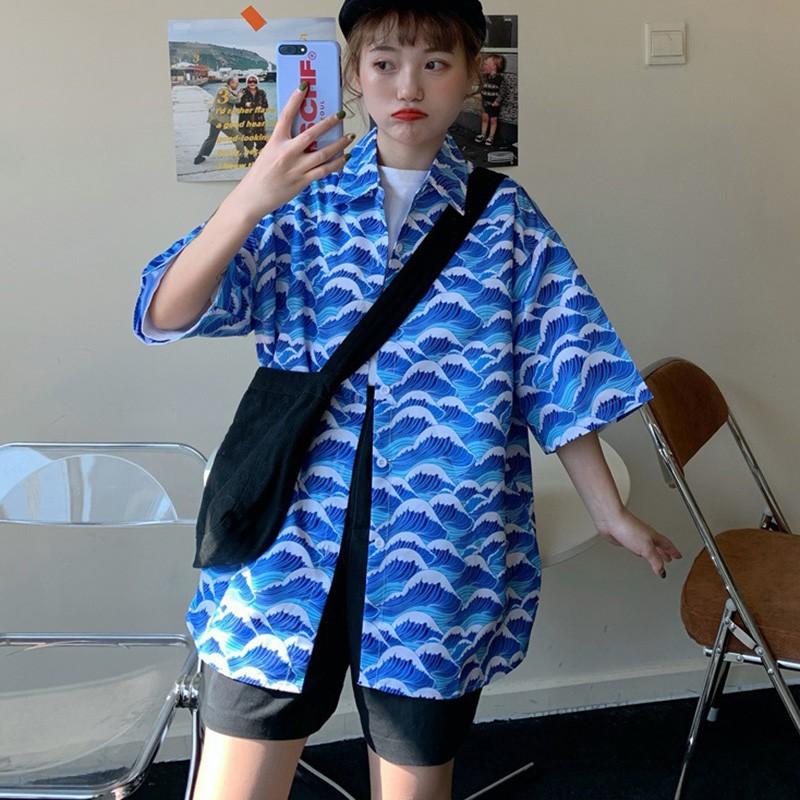 Áo Sơ Mi Nữ Ngắn Tay Cổ Bẻ Thời Trang Hàn