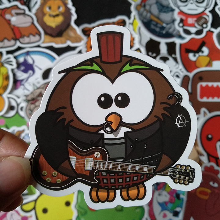 Bộ Sticker dán cao cấp chủ đề ANIMAL HOẠT HÌNH - Dùng dán Xe, dán mũ bảo hiểm, dán Laptop