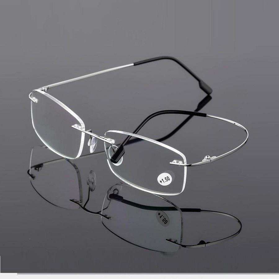 Kính lão thị gọng khoan 101kt tặng hộp và khăn lụa kính viễn thị siêu dẻo nam nữ chống va đập cực bền