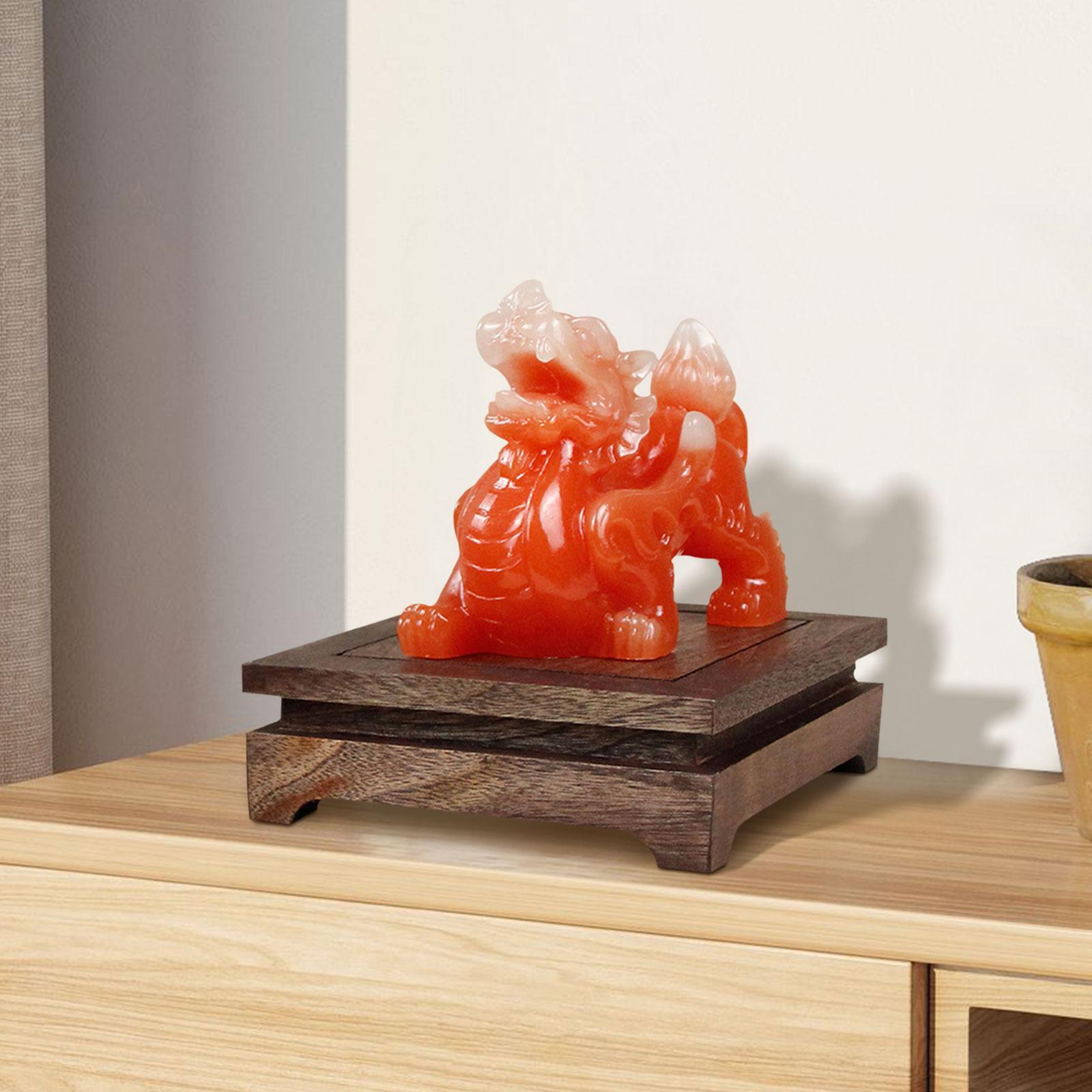 Wooden Display Stand Rectangular Base for Collectibles Craft Base Sculpture Keepsake Display Base Figurine Stone Square Decor Wood Base