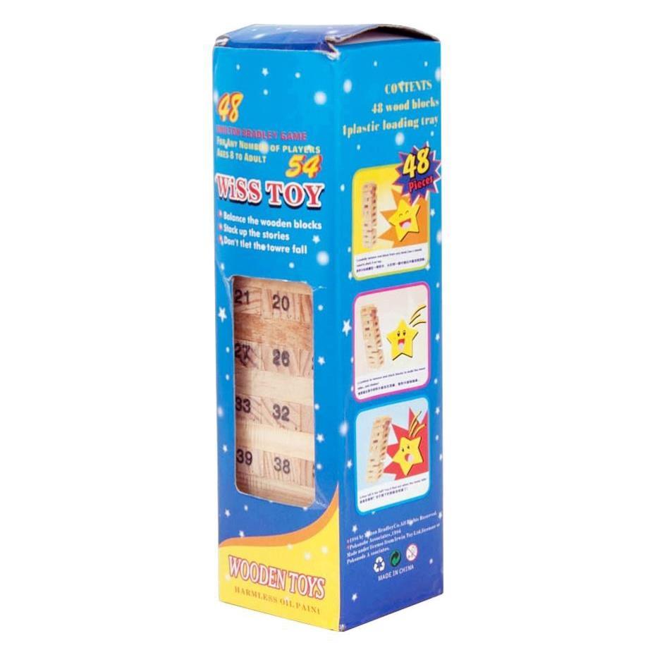 Bộ đồ chơi rút gỗ 48 thanh Wiss Toy