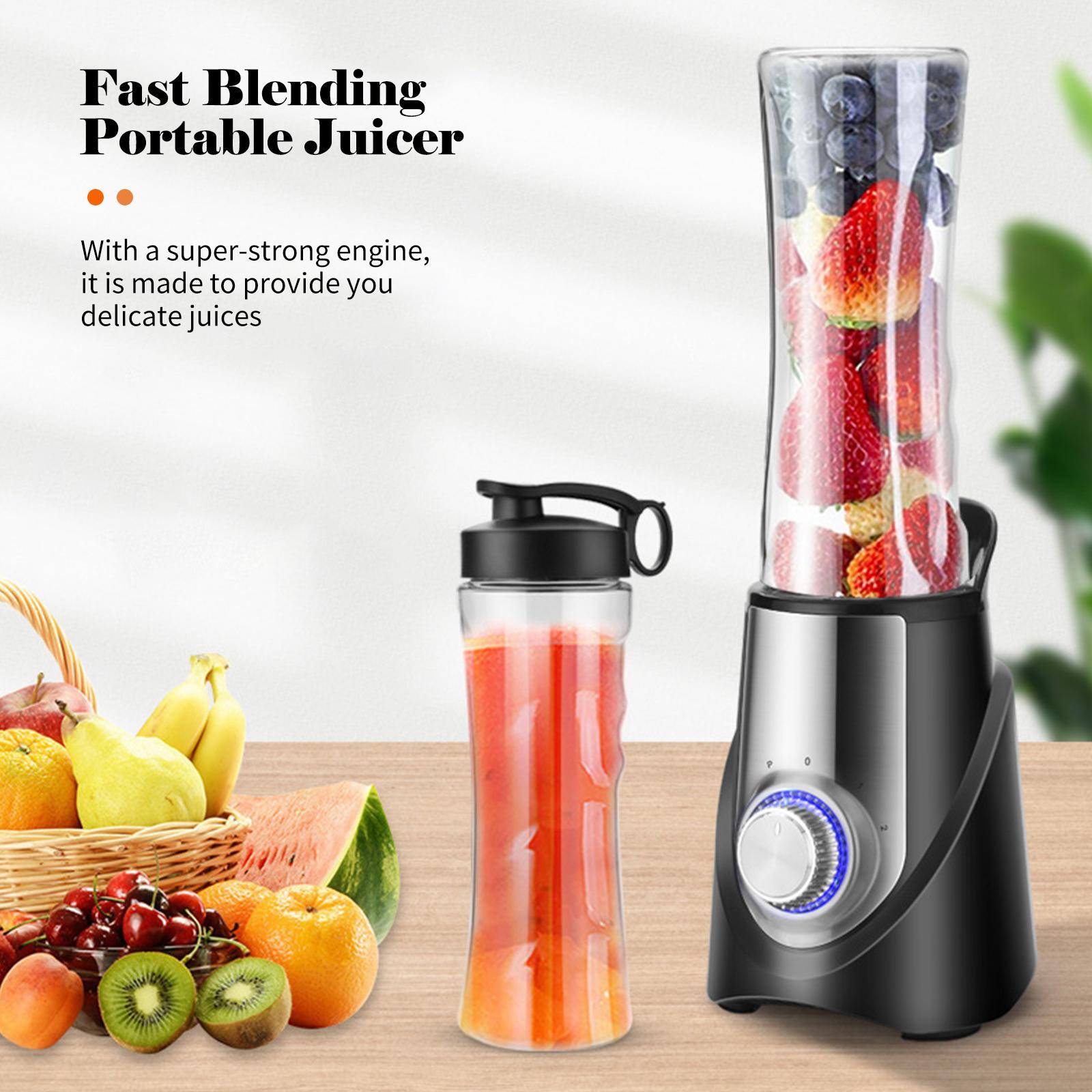 600mL Portable Juicer Electric Mixer Cup Smoothie Blender Shakes Fruit Vegetable Machine Milkshake Extractor