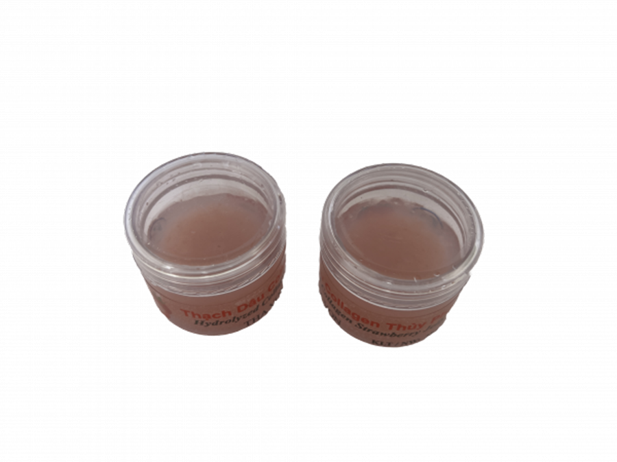 Thạch Dâu Collagen Thủy Phân Tha Von khay 12 hũ x 25 gam Hỗ trợ giảm cân , trẻ hóa làn da , da mịn màng trắng sáng