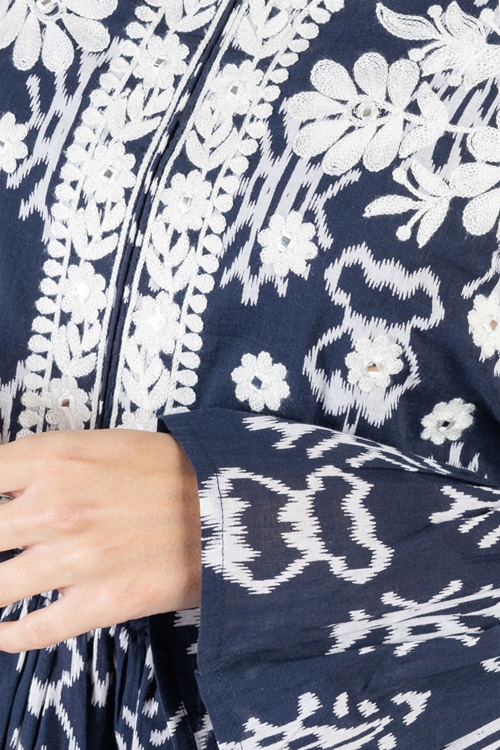 Đầm Boho Phối Ren Cotton Isla Bonita